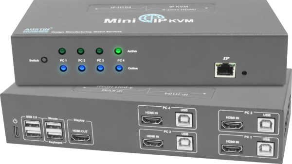 IP-H104 - 4-port HDMI Mini IP KVM Series