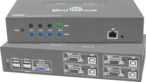 IP-S104 - 4-port VGA Mini IP KVM Series